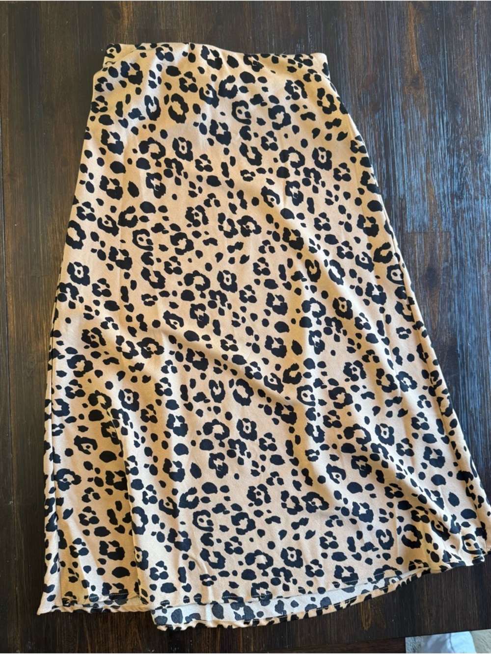 Leopard Print Midi Skirt